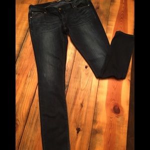 Express Dark wash skinny jeans